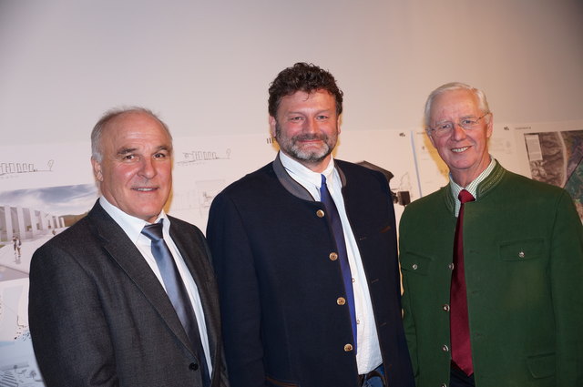 Aggsbacher unter sich: E. Ringseis, J. Kremser und A. Draxler.