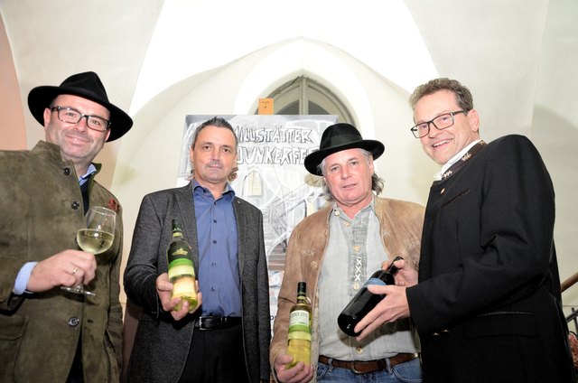 Hermann Regger, Manfred Berger, Peter Gasser und Sepp Pleikner