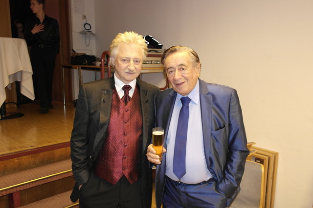 Franz Brandl (l.) konnte auch heuer wieder Richard Lugner unter den Gästen des Gala-Abends in Leoben begrüßen.