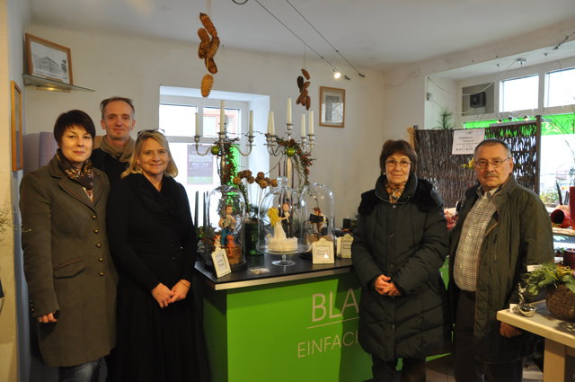 Petra Quatember, Alexandra Erian von "Zuckerpuppe" Tortendesign, Günter Szing Blatt + Blüte, Roswitha Quatember und Werner Horvath | Foto: K.Fessl