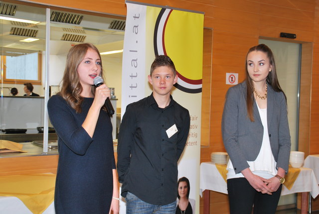 Elisabeth Ortner, Thomas Rauter und Magdalena Mitterberger berichteten von ihren Erfahrungen im vergangenen Februar