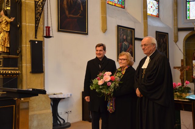 Bürgermeister Werner Krammer, Inge Janda, Michael Bünker | Foto: Magistrat