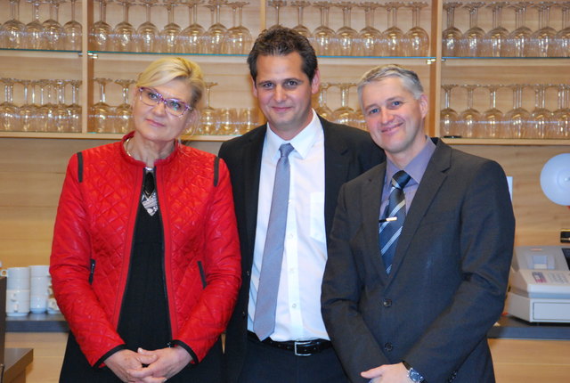 Fachvorständin Madeleine Müller, Wolfgang Lichtner und Direktor Adi Lackner