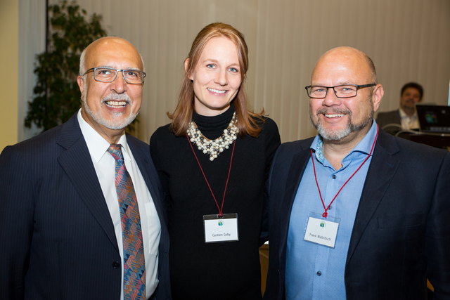 Keynote Kambitz Poostchi, Moderatorin Carmen Goby, Frank Waltritsch GF CoachingPartner | Foto: BERIS - foto & video