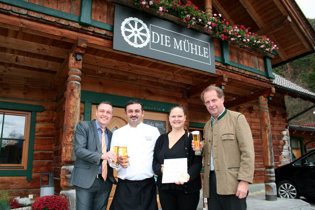Restaurant & Bar Die Mühle – zu finden am Eingang des Gewerbeparks Gärberbach in Mutters.