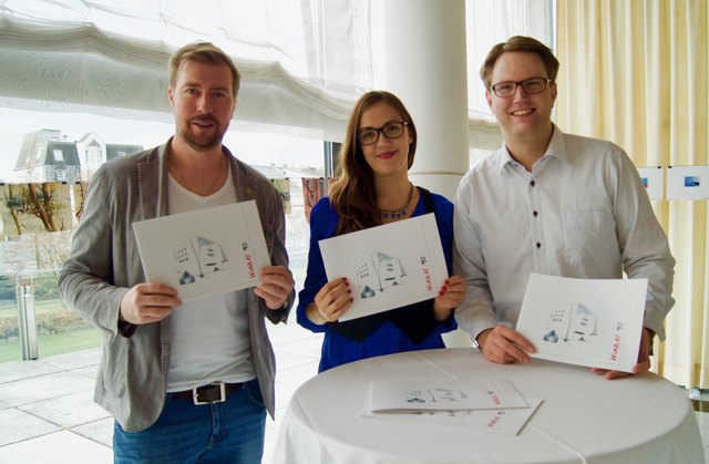 Der Vorstand freut sich über die gelungene Ausstellung. v.l. Thomas Pfeffer, Eva Kobin und Marc Germeshausen | Foto: vi2day.at