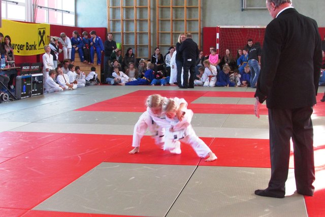 Die Rettenbacher-Zwillinge schenkten sich nichts | Foto: Judoclub Hallein/Tennengau