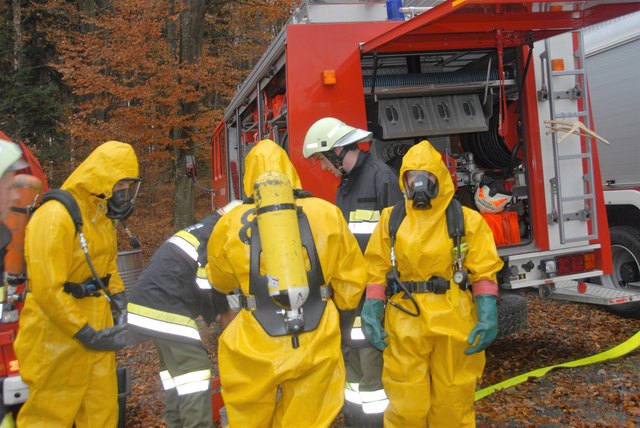 Unter den Einsätzen , war auch ein Chlorgasunfall zum bewerkstelligen