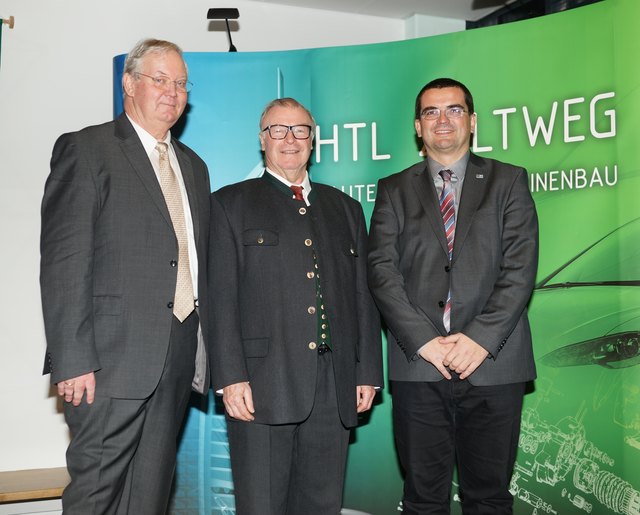 Drei Direktoren: Gerhard Steinbrucker, Robert Kutschej und Arno Martetschläger (v. l.). Foto: Haslebner