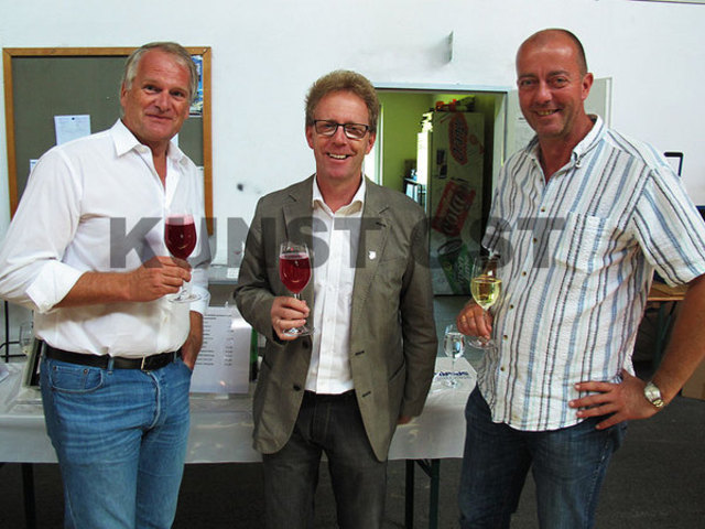 Von links: Die Bürgermeister Peter Moser, Werner Höfler und Robert Schmierdorfe