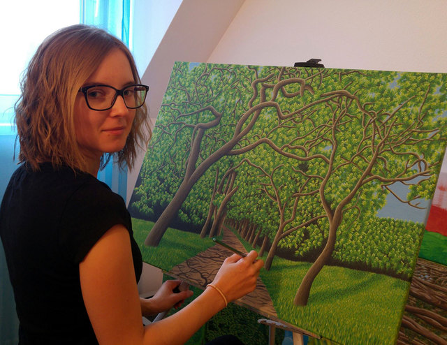 Madaline Raluca Purcel stellt ihre Arbeiten im Juko Köflach aus.