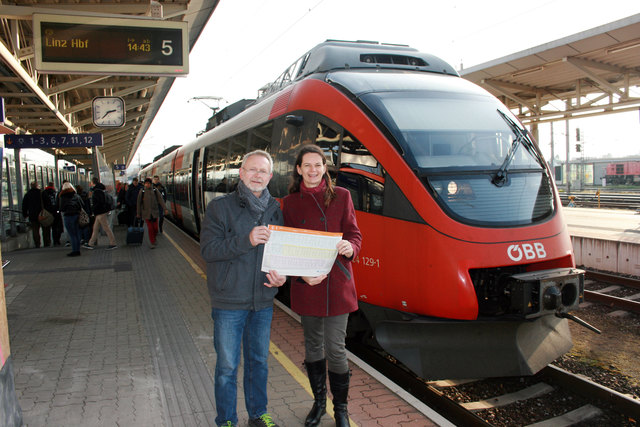 St. Valentins Bürgermeisterin Kerstin Suchan-Mayr und Kulturstadtrat Leopold Feilecker. | Foto: Gemeinde