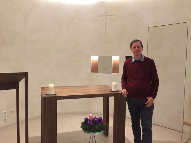 Norbert Klein im "Raum der Stille". | Foto: Aigner