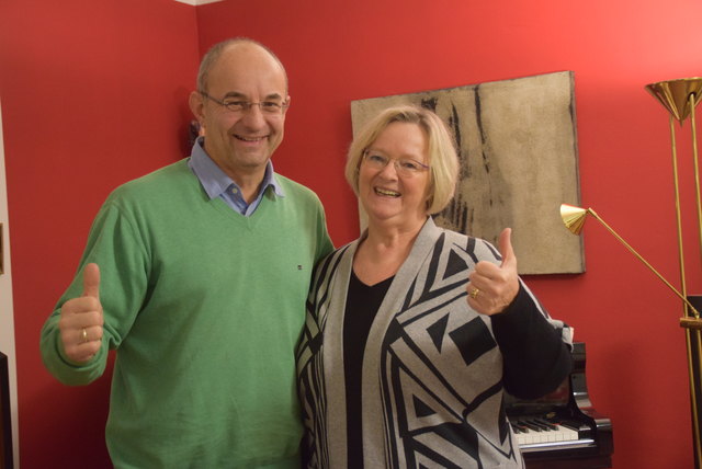 Walter Kogler von den Grünen Horn mit Grünen-Bezirkssprecherin Christa Eckhard