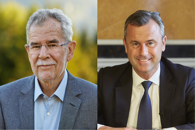 Alexander Van der Bellen und Norbert Hofer. | Foto: Wolfgang Zajc