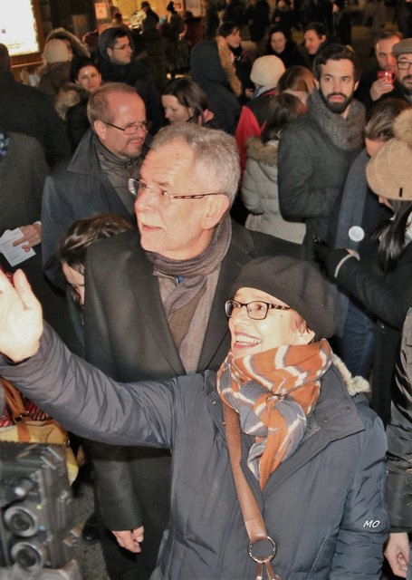 Unser Bundespräsident Alexander Van der Bellen und seine Ehefrau Doris Schmidauer