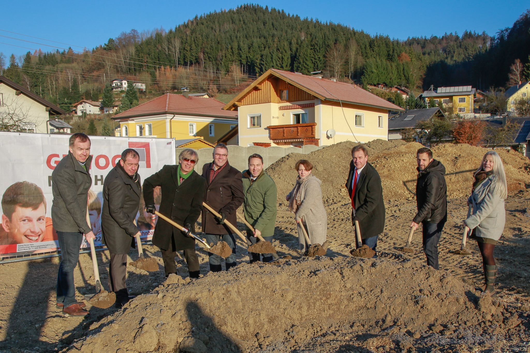 Spatenstich in Lengau Braunau