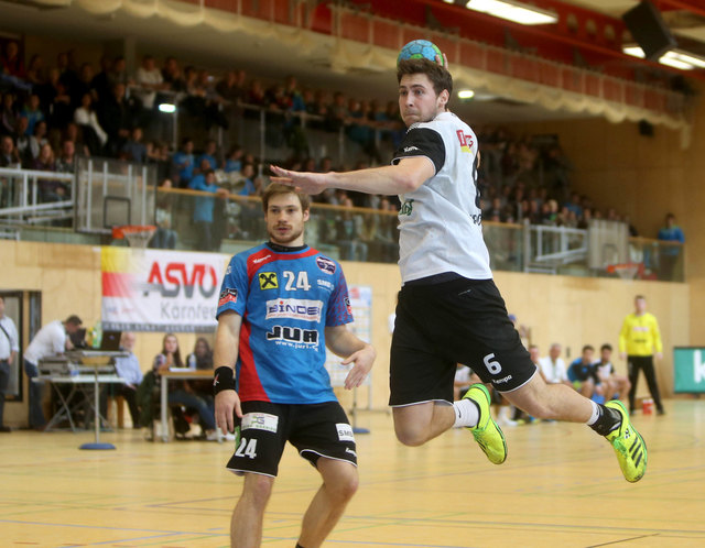 Angriffslustiges Spiel: Leander Krobath vom SC Ferlach