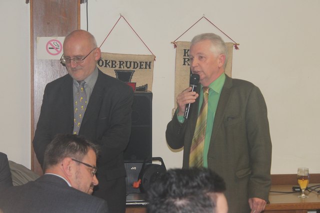 Wilhelm Wadl (li.) und Bürgemreister Rudolf Skorjanz, der die Begrüßung vornahm