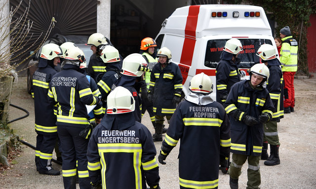 Brand einer Hackschnitzelanlage in Glatzing: Eine Frau erlitt eine Rauchgasvergiftung. | Foto: BFKDO Schärding