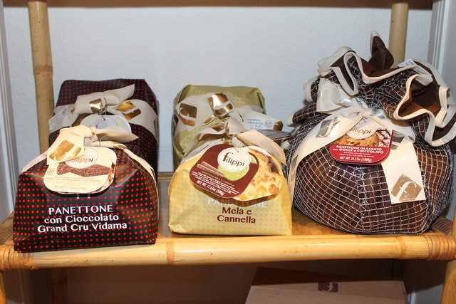Den traditionellen Weihnachtskuchen, Panettone, gibt es in vielen Größen und Varianten.