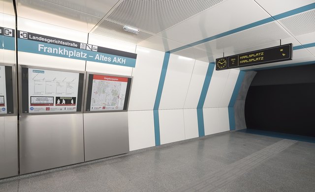 So werden die neuen U-Bahn-Stationen aussehen. Im Info-Center beim Volkstheater kann man sich einen Eindruck verschaffen. | Foto: Zinner