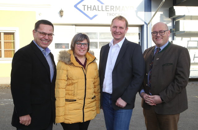 Hans Moser, Sabine und Ewald Humer und Laurenz Pöttinger auf Stippvisite. | Foto: Andreas Maringer