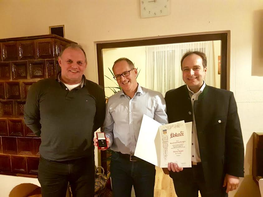 v.l.n.r. Herbert Pichlmaier, Manfred Fischinger, Bgm. Harald Jannach