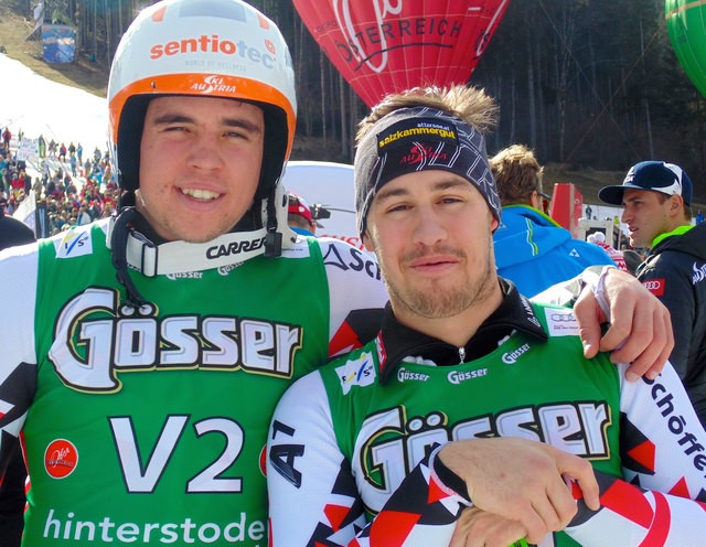 Michael Offenhauser (l.) und Daniel Hemetsberger gehen zuversichtlich in die Heimrennen in Hinterstoder.