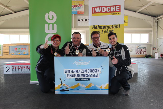 Holten Gold: Sabine Fillafer, Erich Trummer, Klaus Wiedermann und Benjamin Fillafer