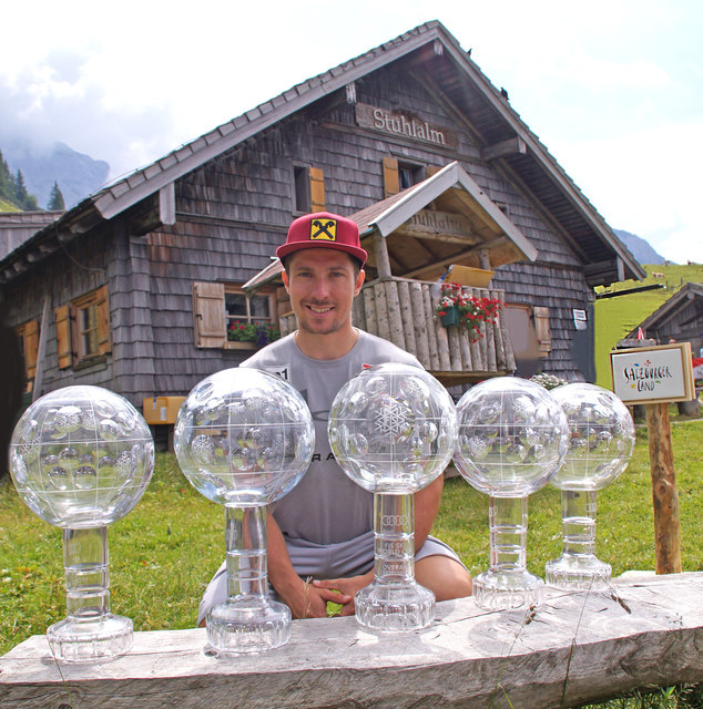 Fünf Weltcup-Kugeln hat Marcel Hirscher schon.