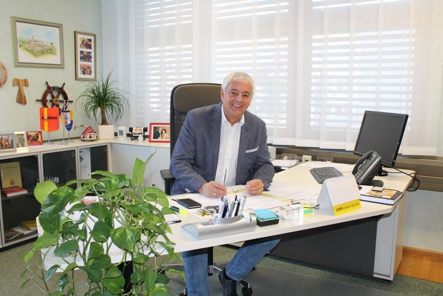 Bürgermeister Alexander Benedikt im Gespräch