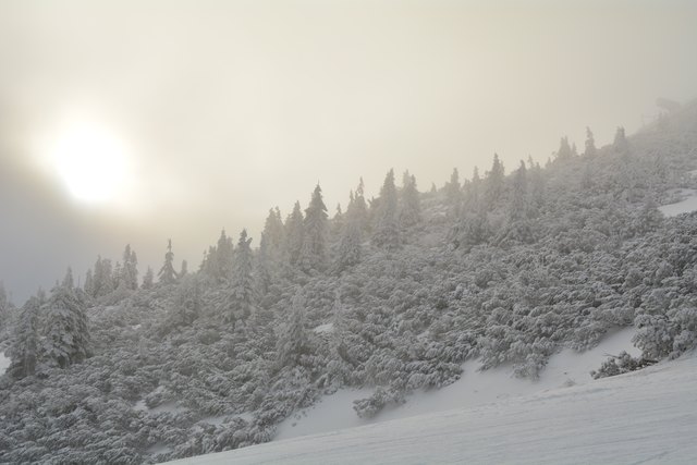 In den frühen Morgenstunden kann man am Hochkar schon die unberührten Pisten genießen.