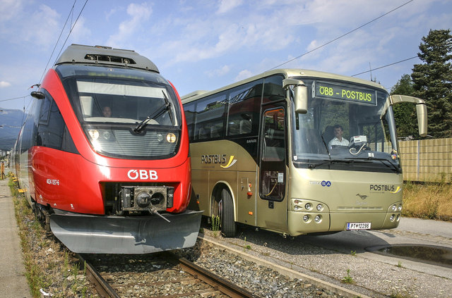 Der Bahnhof in Ried soll zum Drehpunkt zwischen Zug und Bus werden – ein Busterminal vorausgesetzt. | Foto: ÖBB