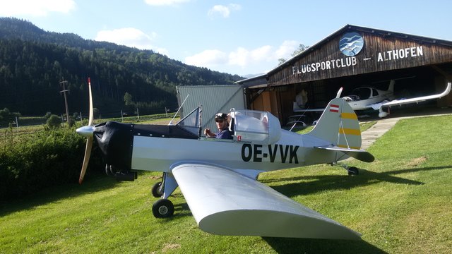Das erste Flugzeug mit Völkermarkter Kennzeichen! | Foto: KK