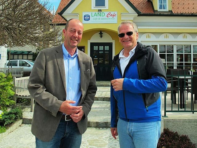Zwei Bürgermeister: Robert Schmierdorfer (links) und Peter Moser