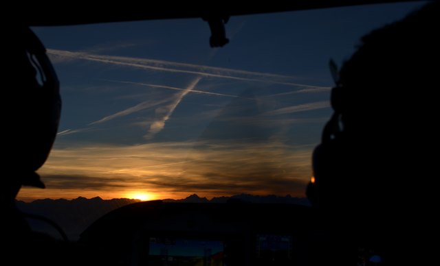 Blick aus dem Cockpit