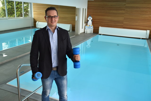 Matthias Lindenhofer trainiert drei Mal in der Woche im Studio.