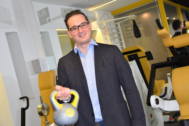 Matthias Lindenhofer trainiert drei Mal in der Woche im Studio.