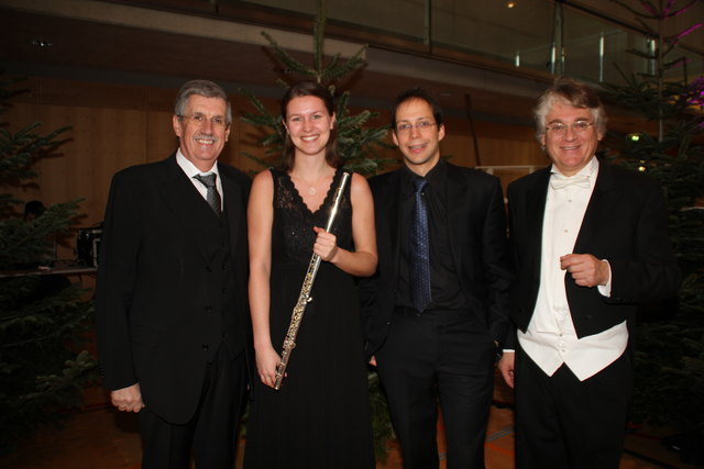 Bürgermeister Peter Schröder, Elisabeth Baumkirchner, David Lehner, Reinhold Wieser.