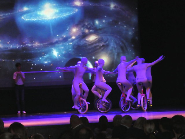 Auch auf den Einrädern machten die Turner bei der Julfeier eine gute Figur. | Foto: TV Bad Ischl