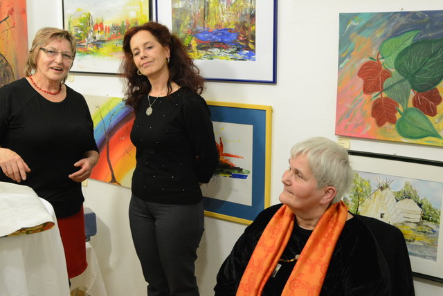 (li.) Margarete Maria Peinsipp, Erika Lamprecht und Edith Heidelinde Ritter.