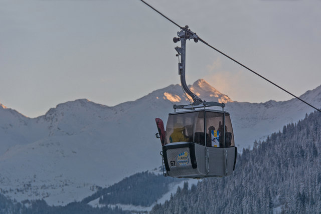Ausgelastet ist die Gondelbahn der Bergbahnen Kappl.