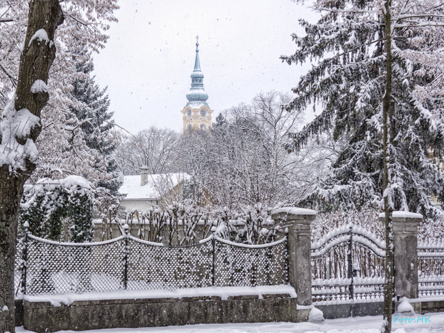 Schnee in Stockerau