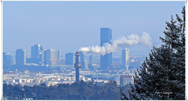 Vom Schafbergbad aus, das derzeit Winterruhe hält.