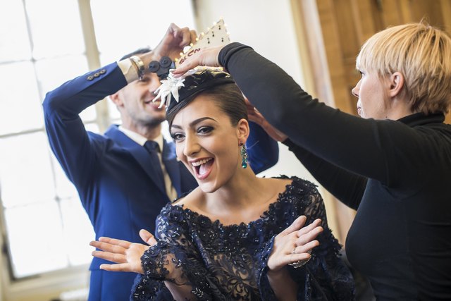 Fotoshooting mit Miss Universe-Kandidatin Dajana Dzinic  im Schloss Leopoldskron. | Foto: Franz Neumayr/Leo
