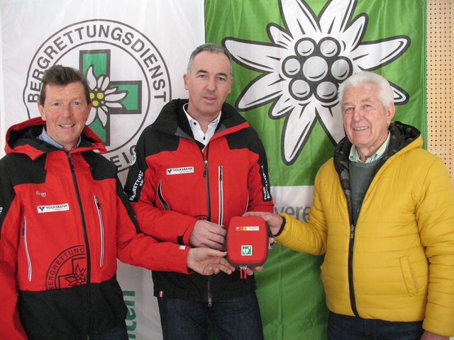 Erwin Sackl (Einsatzleiter), Michael Unterlercher (Ortsstellenleiter), Hans Aman (Alpinreferent Alpenverein)