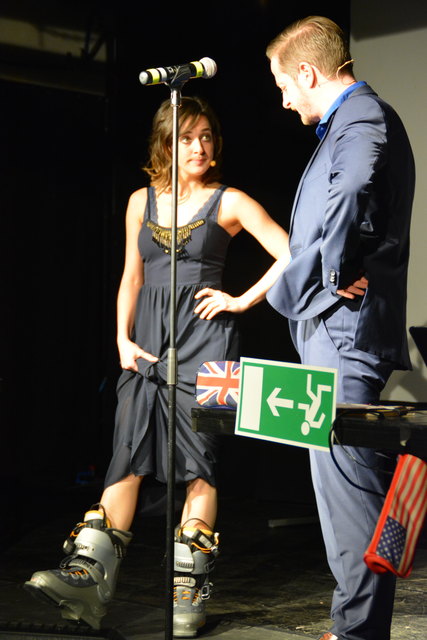 Juliana Haider und Markus Koschuh im Wörgler Komma.