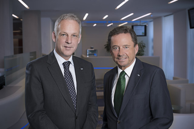 Vorstandsduo der Hypo Steiermark: Martin Gölles (l.), Bernhard Türk