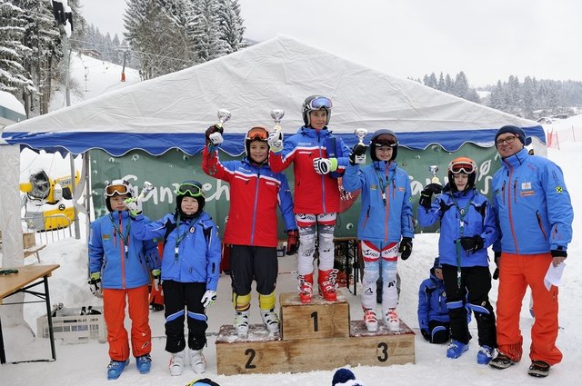 U12m: 1. Geiler Florian, 2. Sedlmayr Quirin (beide SC Oberndorf), 3. Riml Christoph, 7. Auer Felix (beide WSV Kirchdorf)